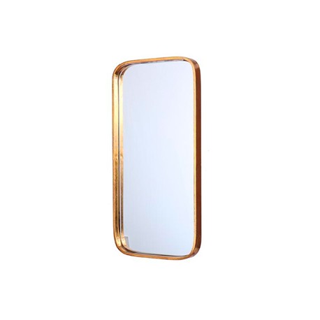 Miroir en laiton rectangle doré