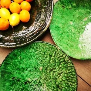 plat tamegroute vert confectionné au Maroc