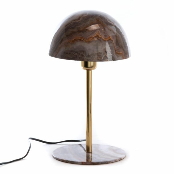 Lampe BASILE marbre marron