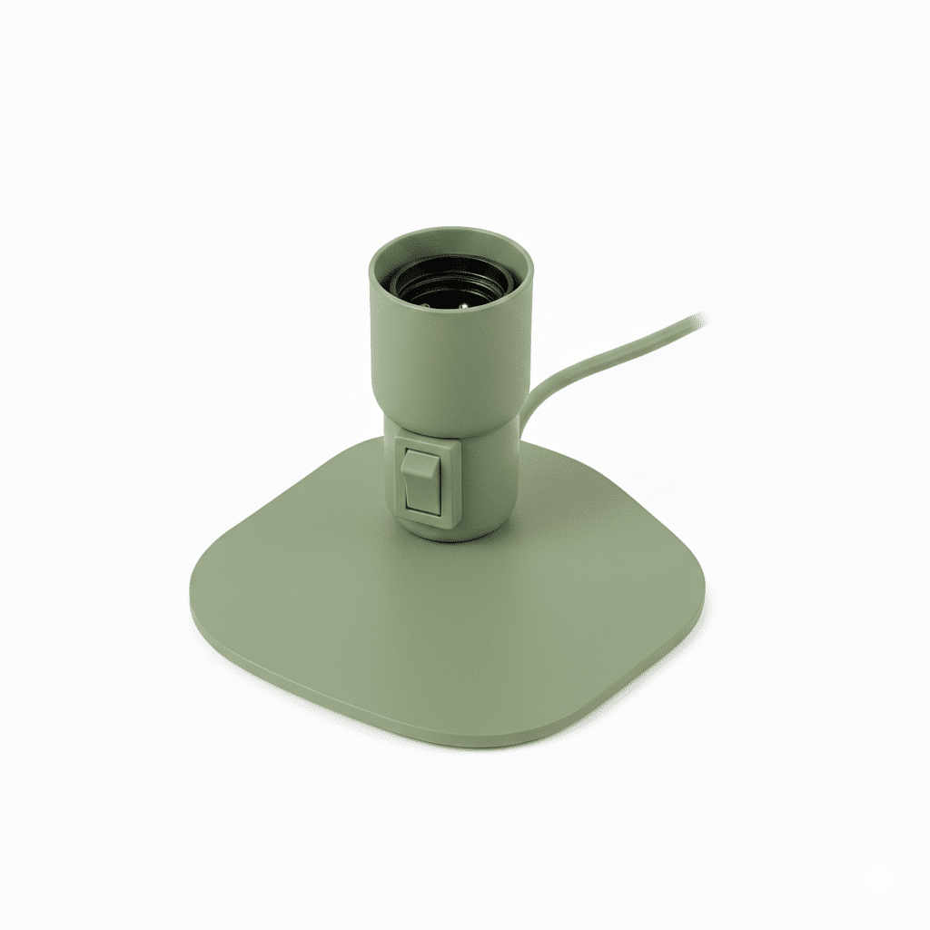 Pied de lampe Makia vert