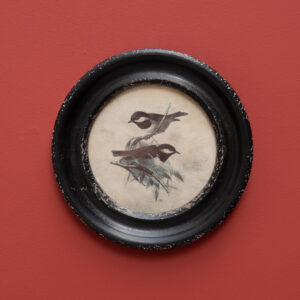 Cadre rond MÉSANGES charbonnières