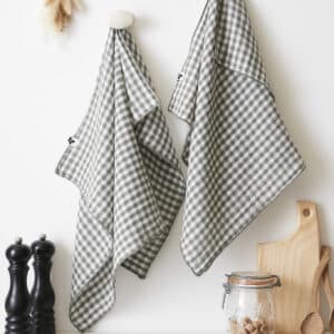 serviettes vickie romarin en gaze de coton