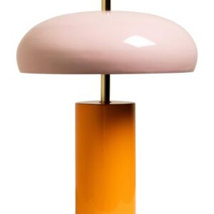 Lampe BARBOTINE bicolore rose et orange