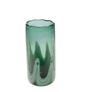Vase BAHIA en verre vert