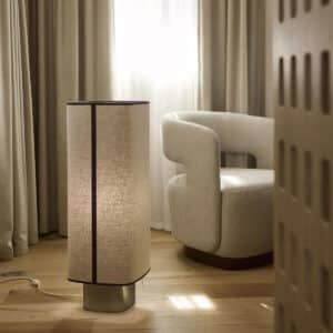 Lampe DOLCE gm calcaire:bouleau