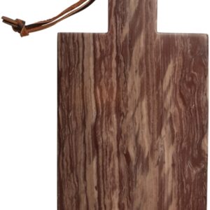 Planche à découper rectangle marbre marron foncé