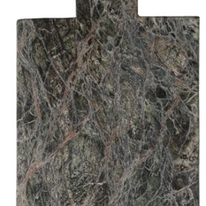 Planche à découper rectangle marbre vert forêt 30x15