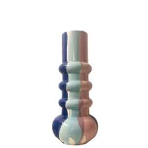 Vase niji bleu/bleu foncé/rose