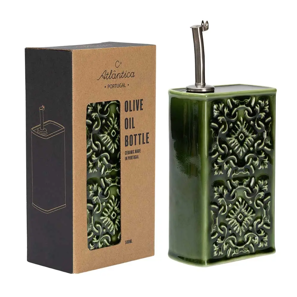 Huilier AZULEJO vert | Flacon en Céramique Artisanale 500ml – Image 6