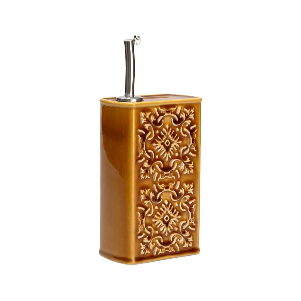 Huilier AZULEJO ocre | Flacon en Céramique Vintage 500ml – Image 4