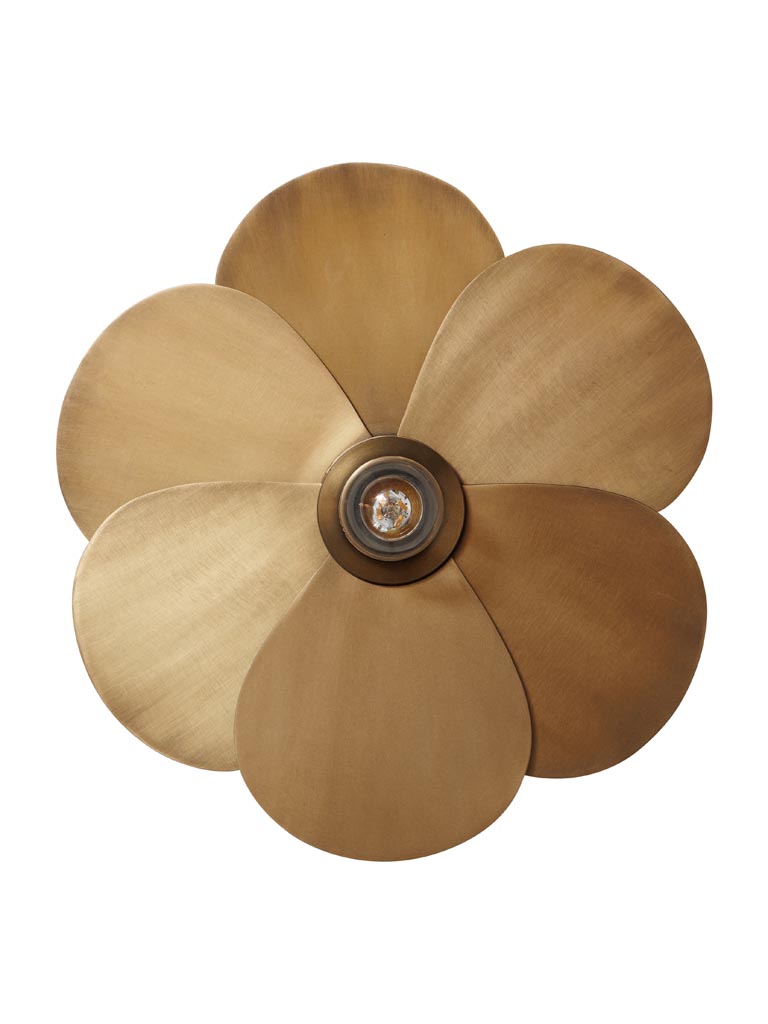 Applique murale SI JOLIE Fleur | Doré Brossé 30 cm – Image 4