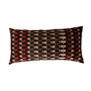 Coussin MOSAÏQUE en coton imprimé multicolore