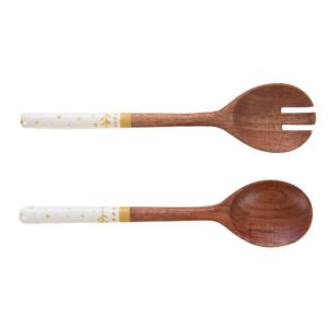 Lot de 2 couverts ROMY en bois d'acacia