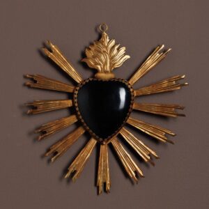 Ex-voto coeur noir