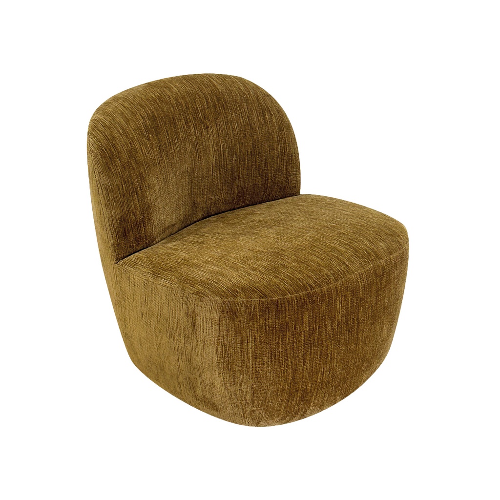 Fauteuil POP Vert Olive | Forme ronde Style Lounge – Image 3