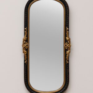 Miroir CLASSICA noir et moulure or