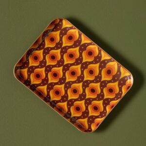 petit plateau groovy vintage bordeaux