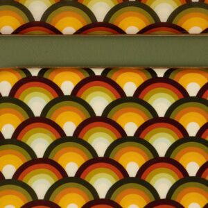 plateaux arcs groovy motifs arc de cercle coloré seventies
