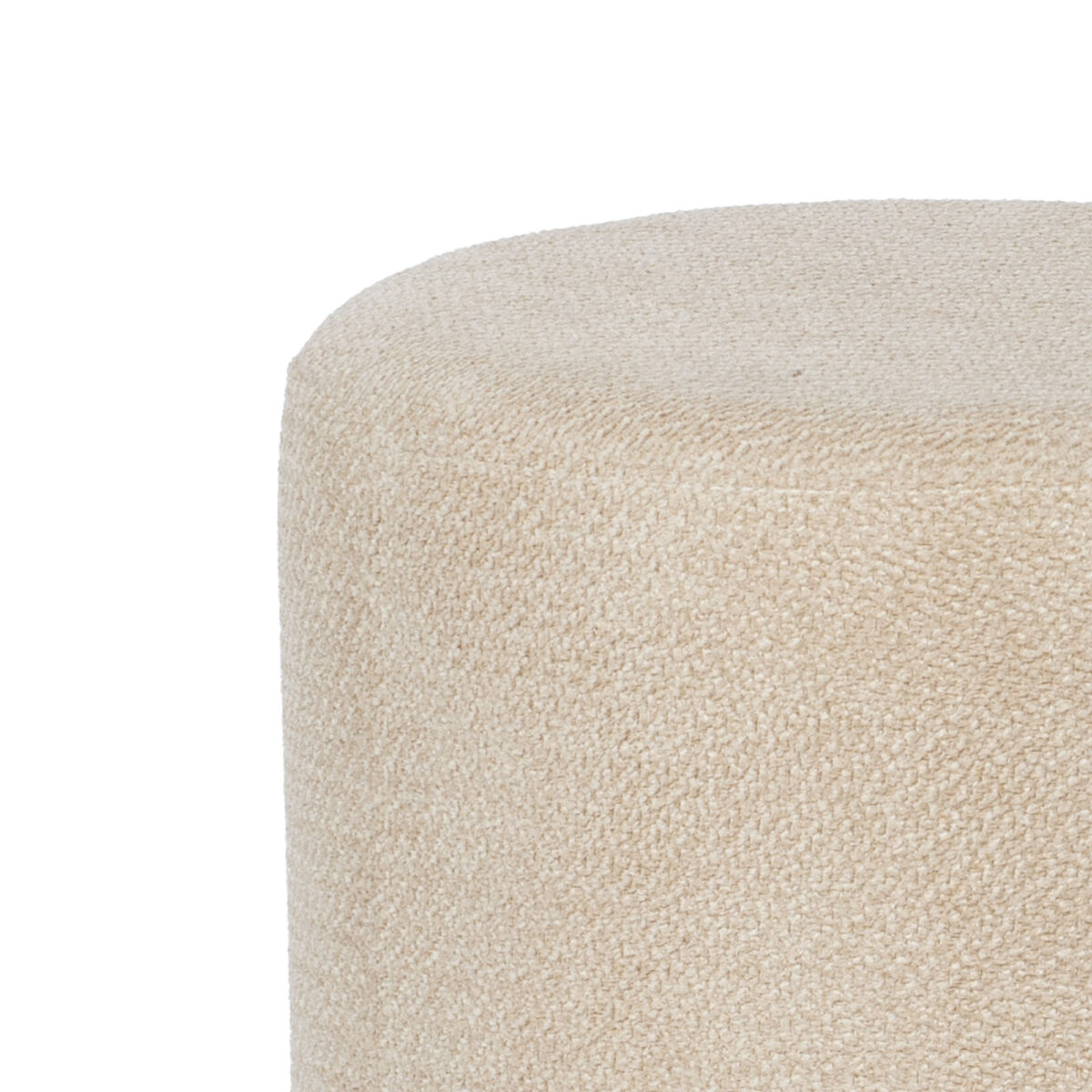 Pouf TWISTY Beige | Tissu Texturé D39cm – Image 2