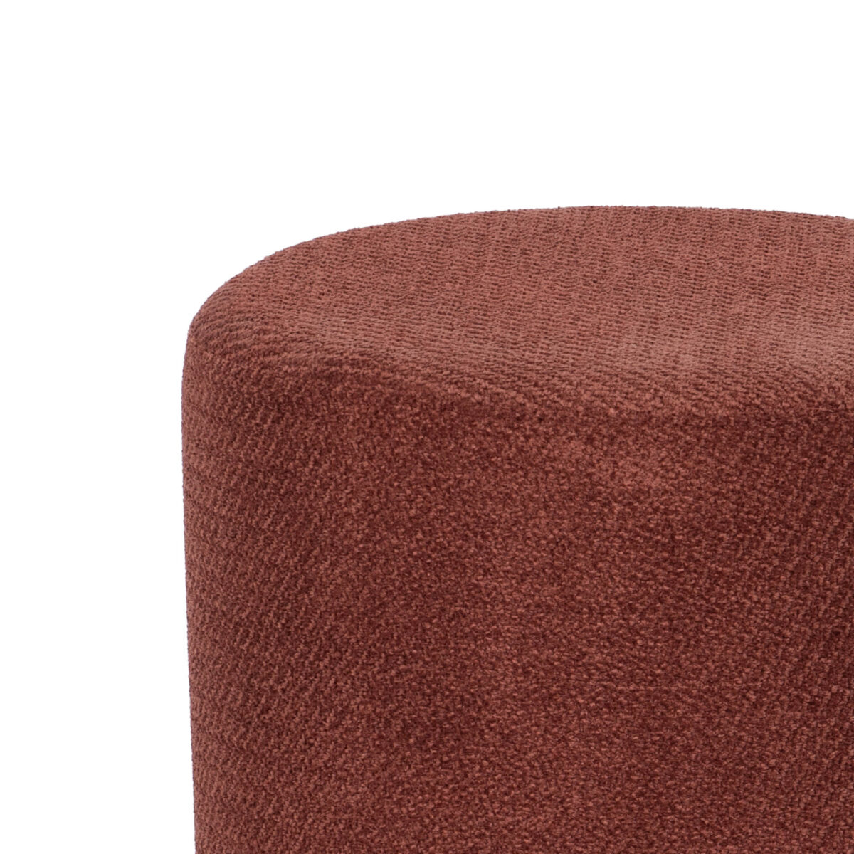 Pouf TWISTY Rouge | Tissu Texturé D39cm – Image 2