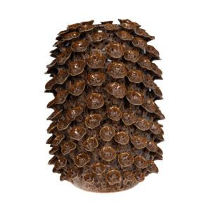 Vase BARBOTINE Mousse en céramique émaillée marron