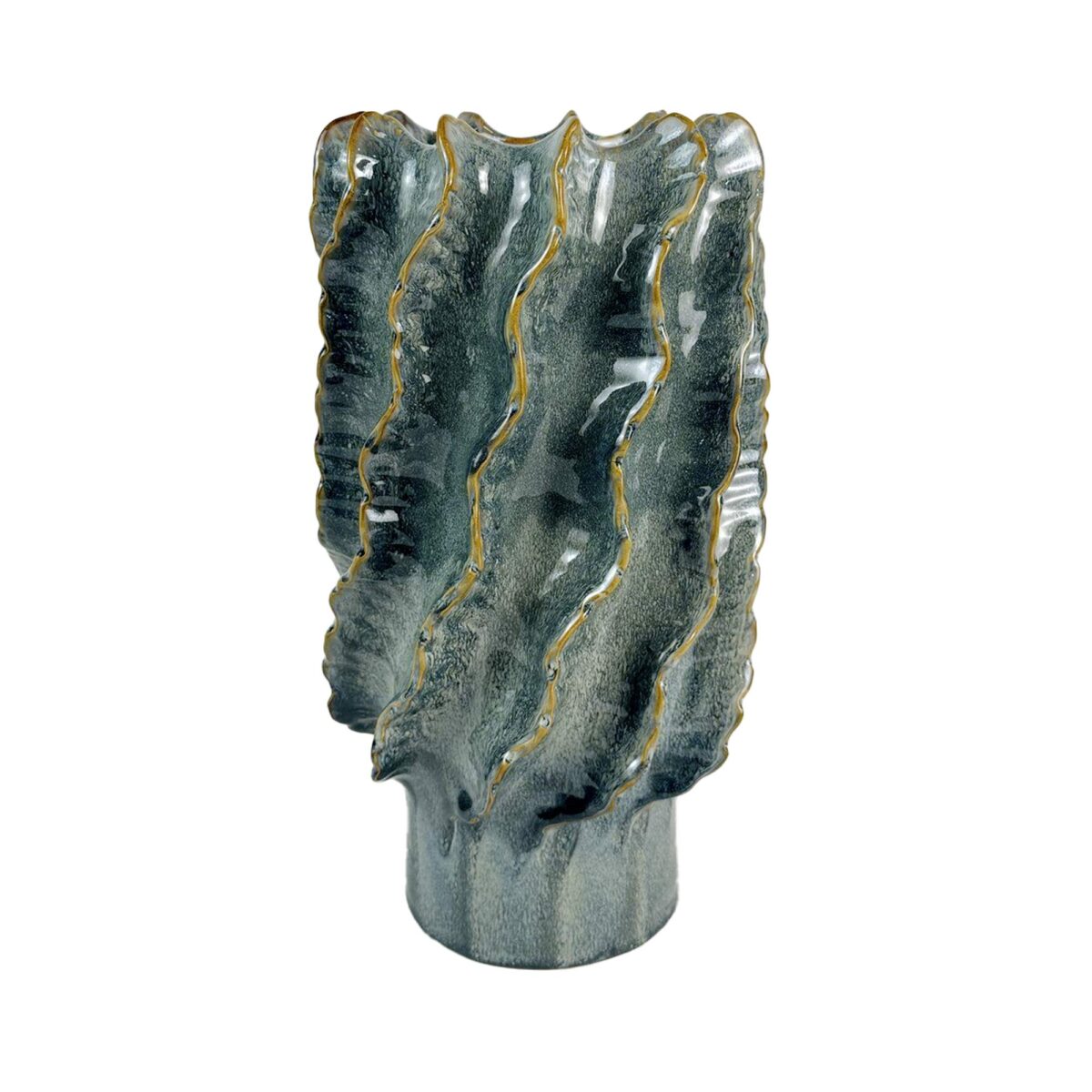 Vase VAGUE | Céramique Émaillée Bleu – Image 2