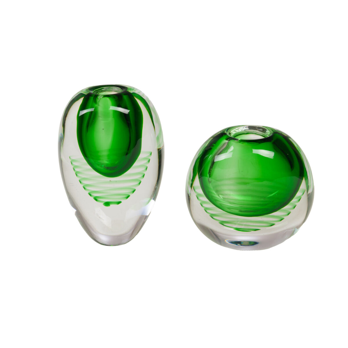 Vase EDEN | Soliflore Verre Teinté Vert Grand Modèle – Image 2