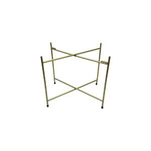 Trepied berberr rond pour plateau en métal gold